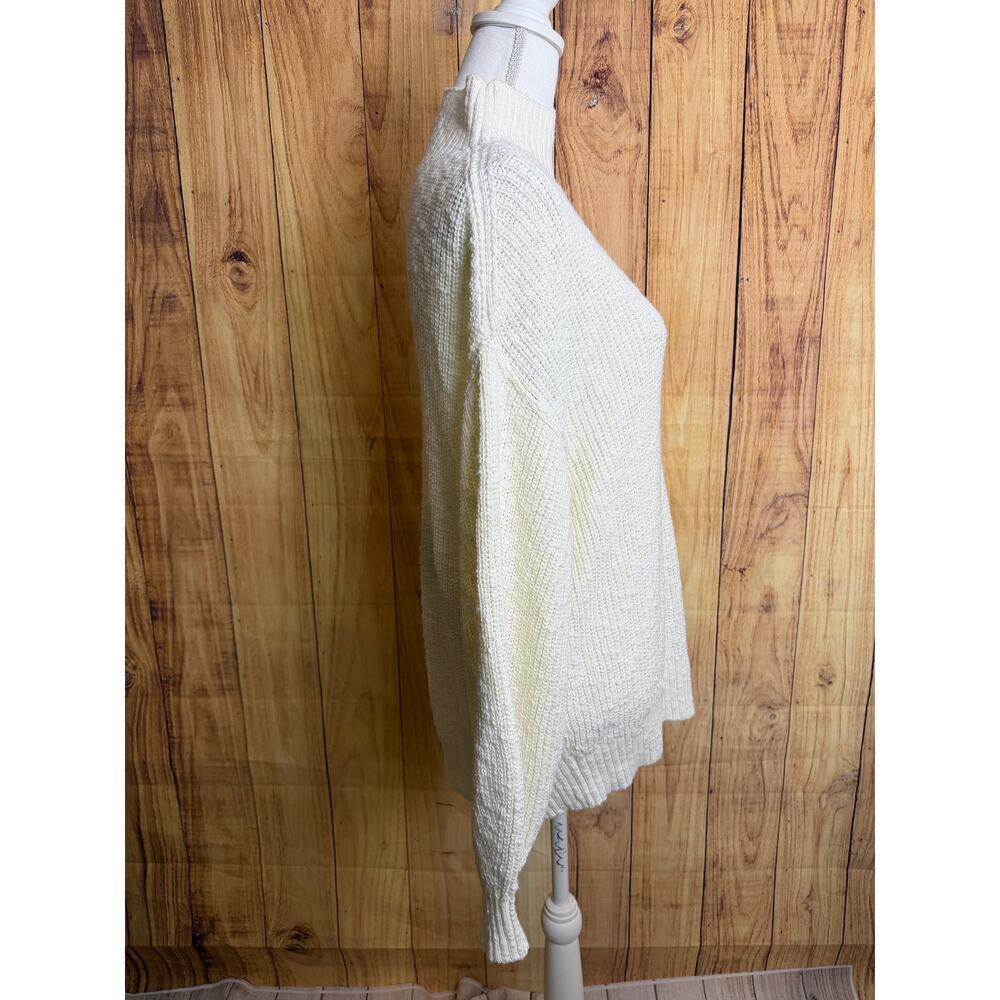 Aerie Mockneck Chunky Knit Sweater White Women's Size M NEW - Picture 8 of 8